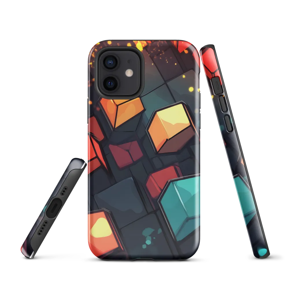 Illuminated Geometry | Phone Case |  12 | Tough Case | Glossy