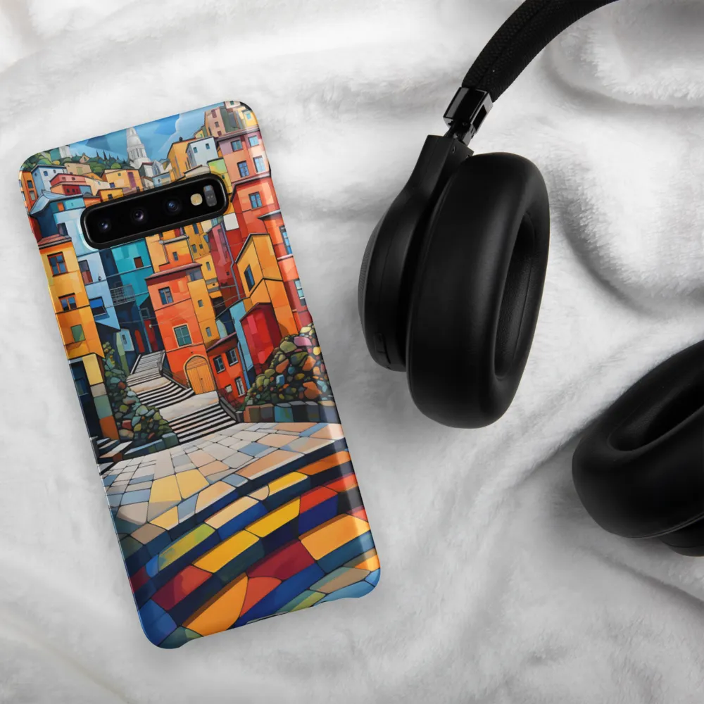 Vibrant Village: A Cubist Journey