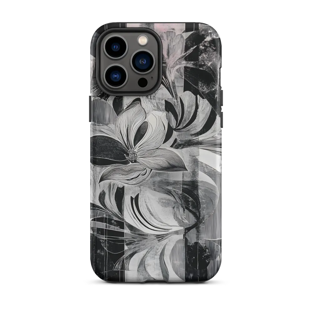 Floral Fusion in Monochrome