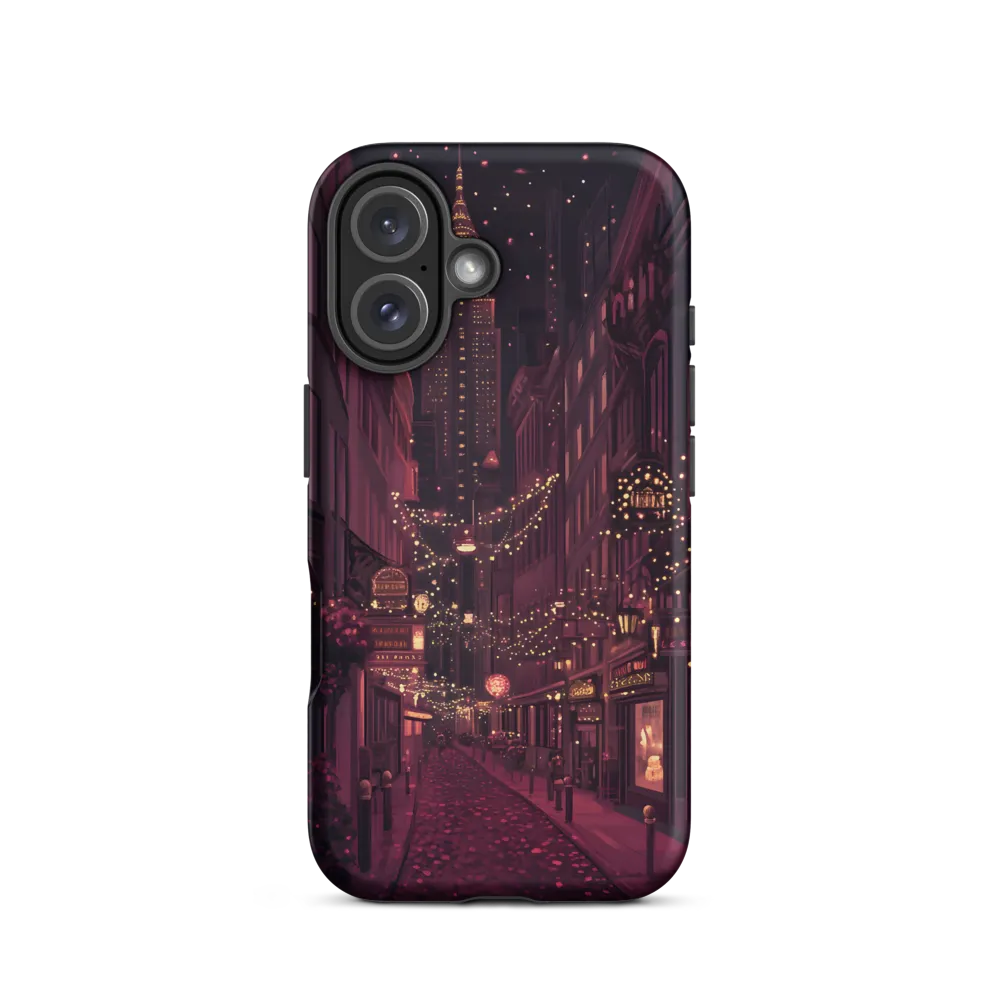 Nostalgic Nights: A Twilight Stroll in the City | Phone Case