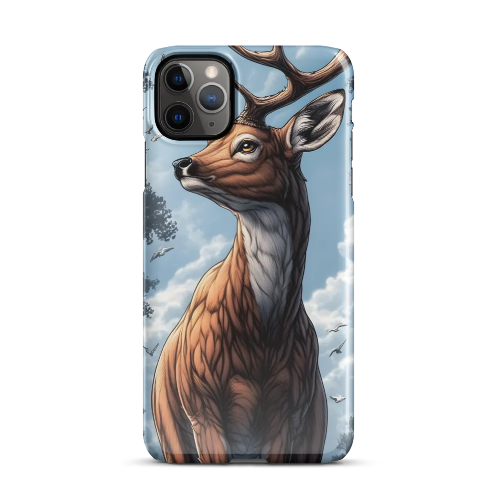 Majestic Serenity: The Deer in Nature | Phone Case |  11 Pro Max | Snap Case | Glossy