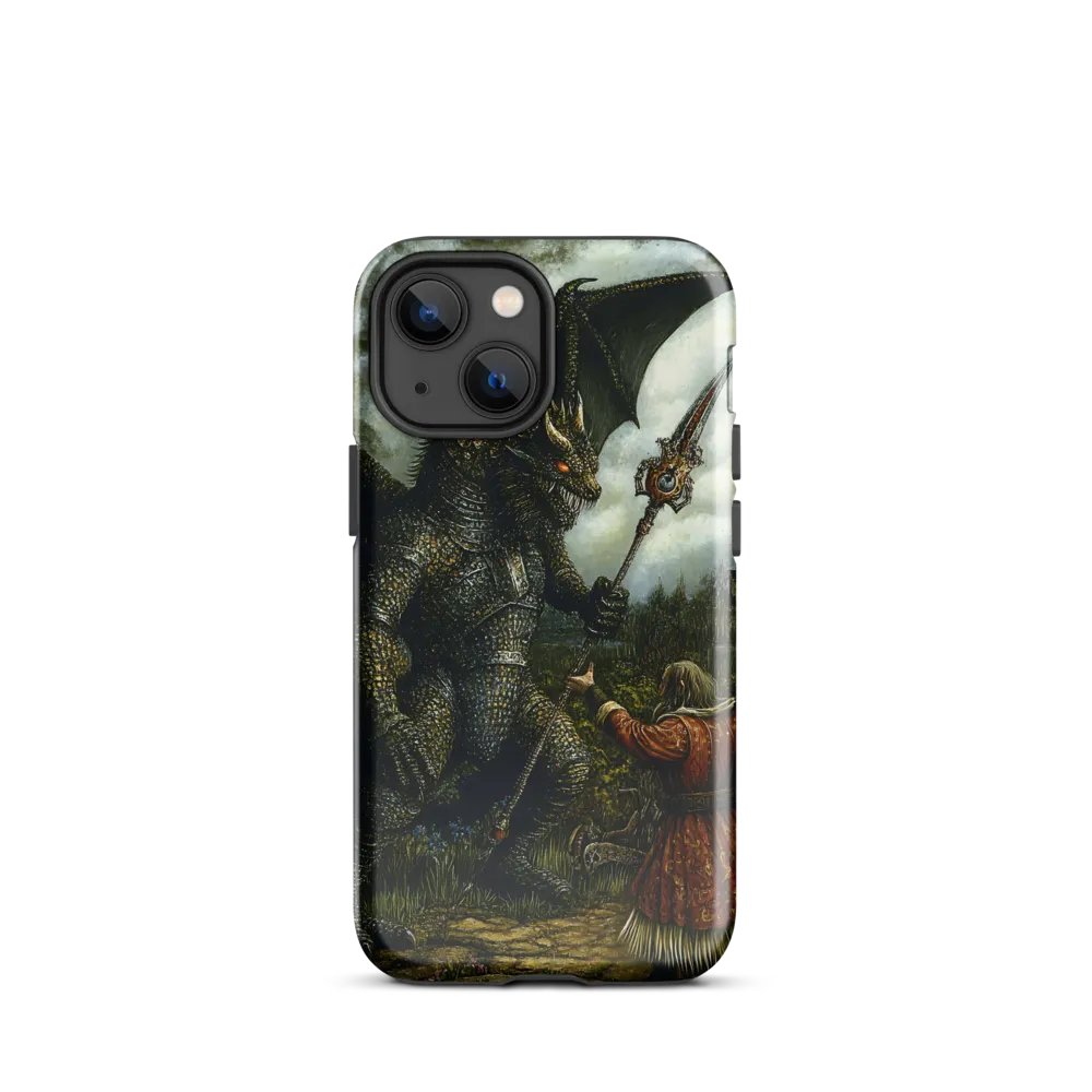 The Confrontation: Dragon vs. Wizard | Phone Case |  13 mini | Tough Case | Glossy