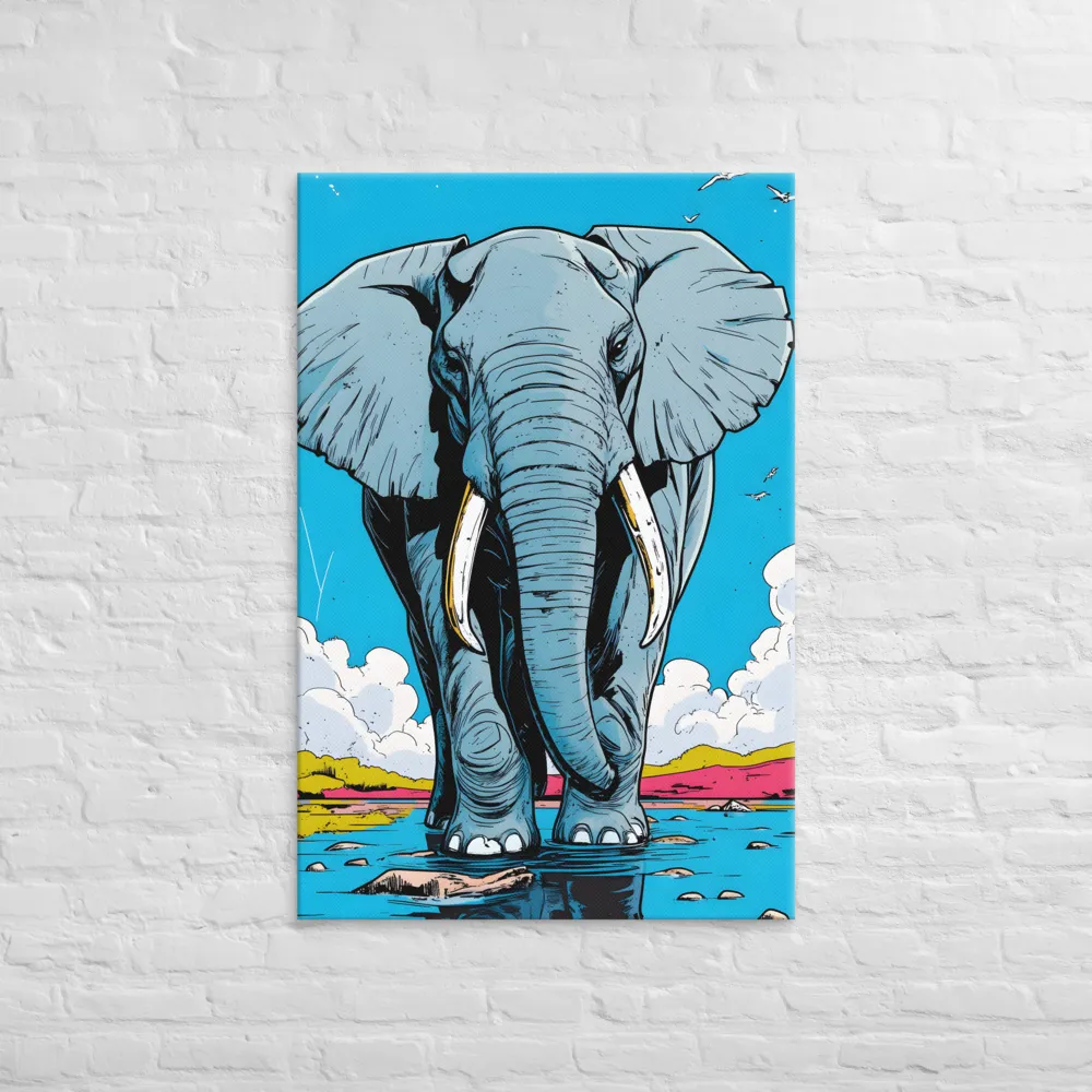 Majestic Presence: The Elephant | Canvas | 32″×48″