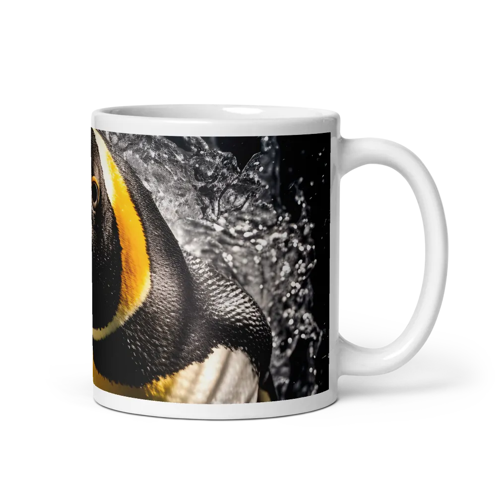 Emerging Majesty: The Penguin in Motion | Mug with White inside | 11 oz