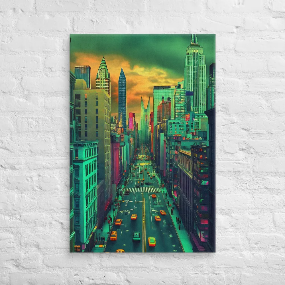 Urban Surrealism: Neon Dreams | Canvas | 24″×36″