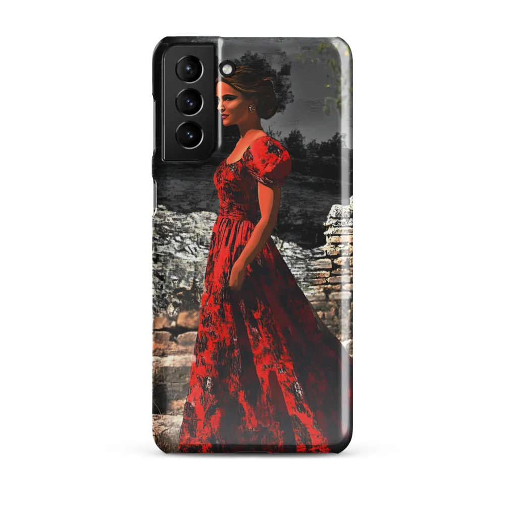 Elegance in Red | Phone Case |  S21 Plus | Snap Case | Glossy