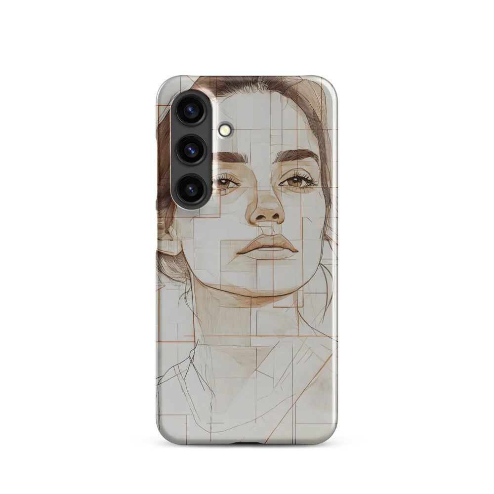 Geometric Serenity: A Minimalist Portrait