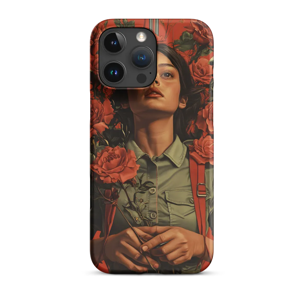 Harmony and Strength: A Portrait Among Roses