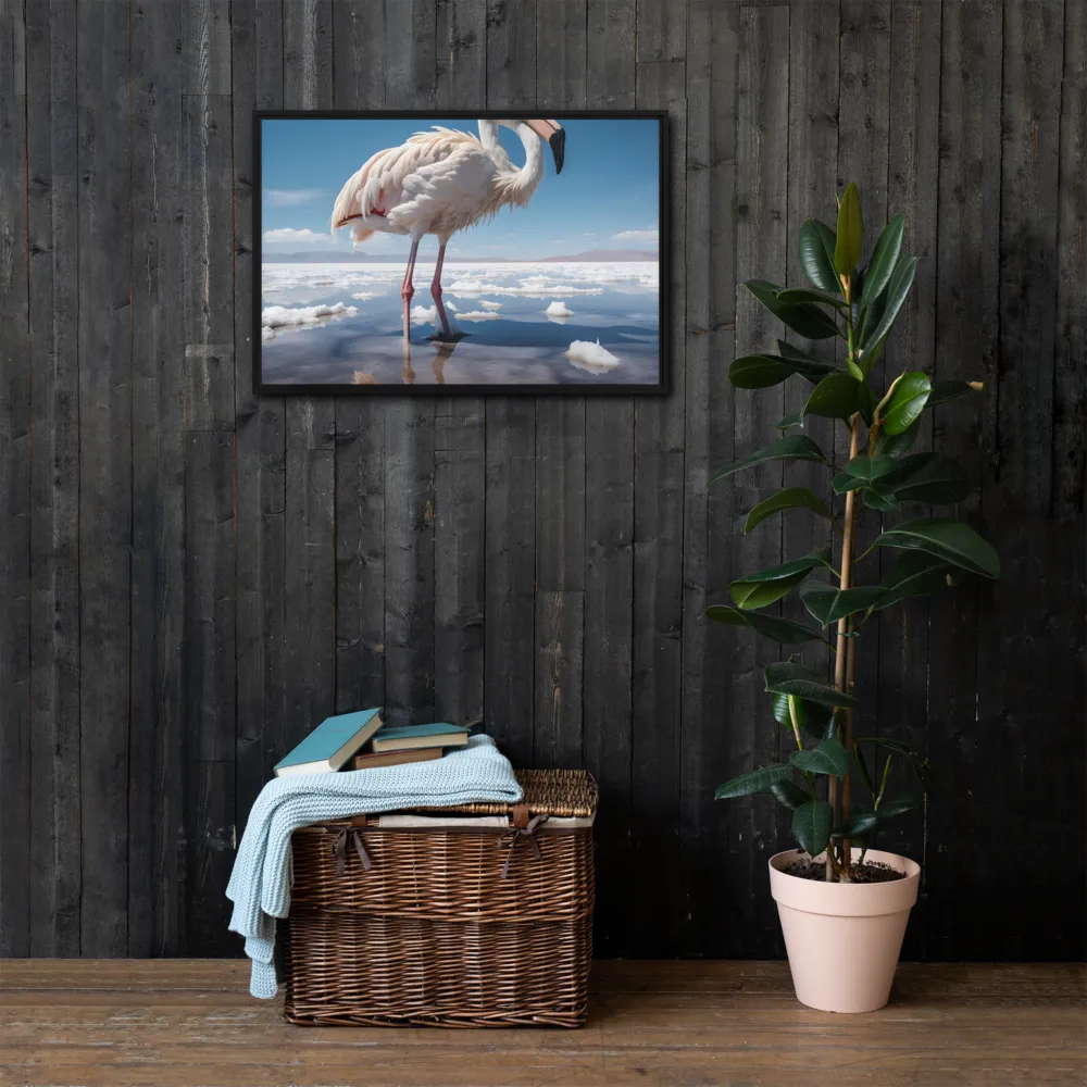 Graceful Solitude of a Flamingo