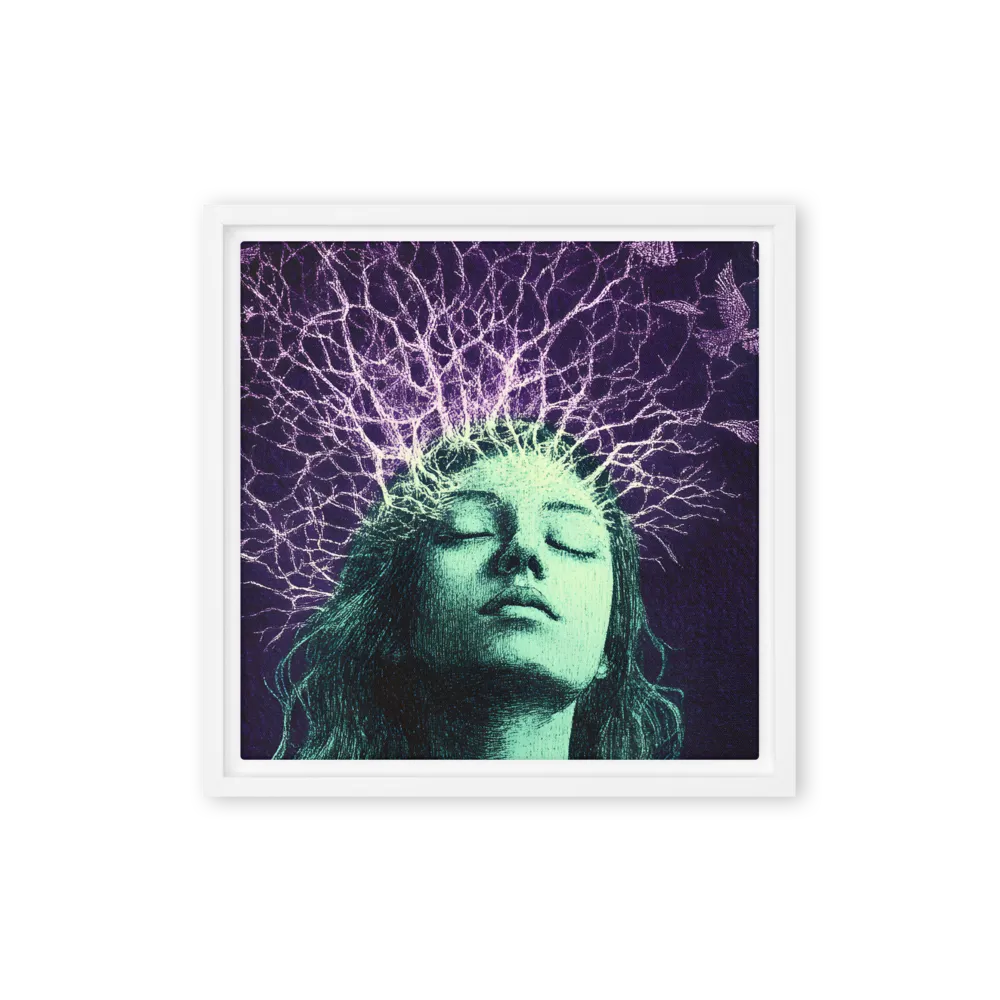 Whispers of Freedom | Canvas with White Frame | 12″×12″