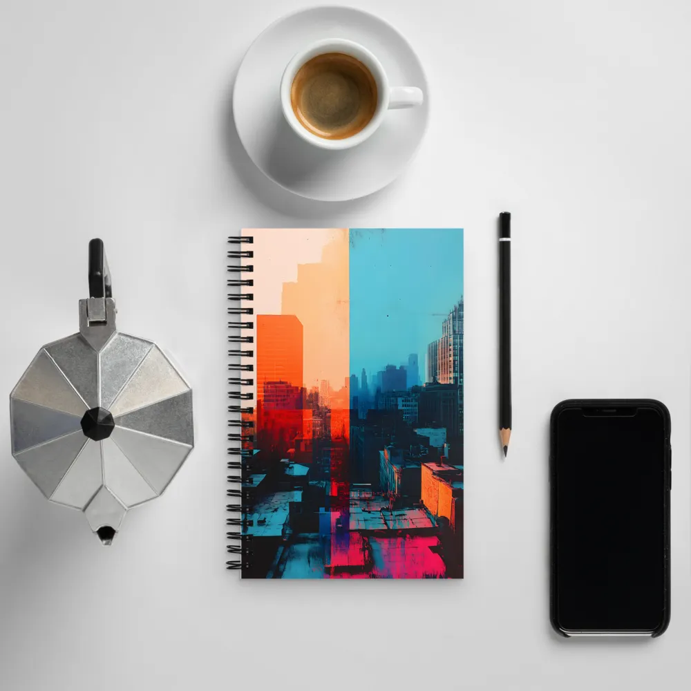 Urban Fusion: A Symphony of Color | Spiral Notebook