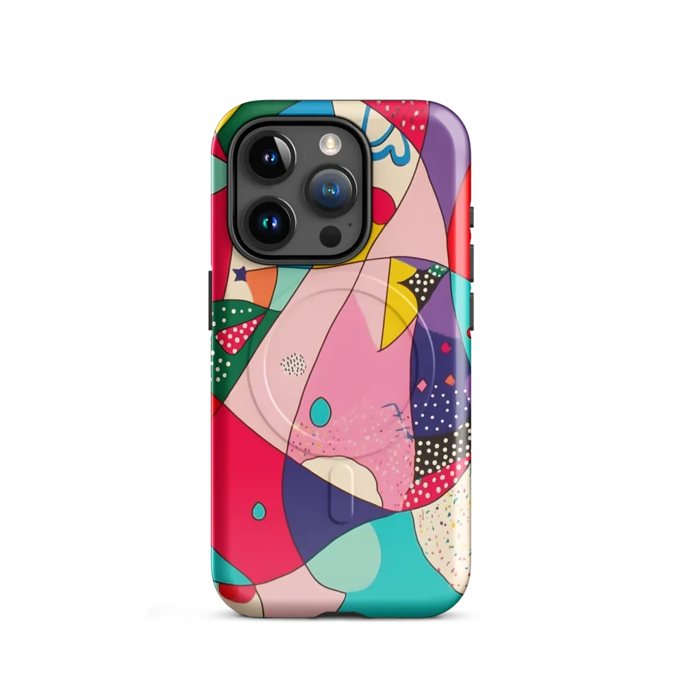 Playful Geometry in Color | Phone Case |  15 Pro | MagSafe® Tough Case | Glossy