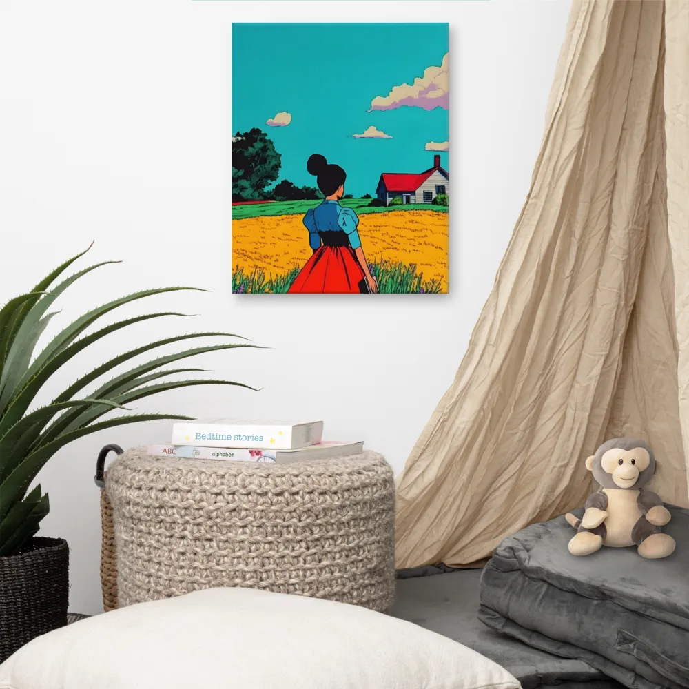 Whispers of a Sunlit Meadow | Canvas | 16″×20″