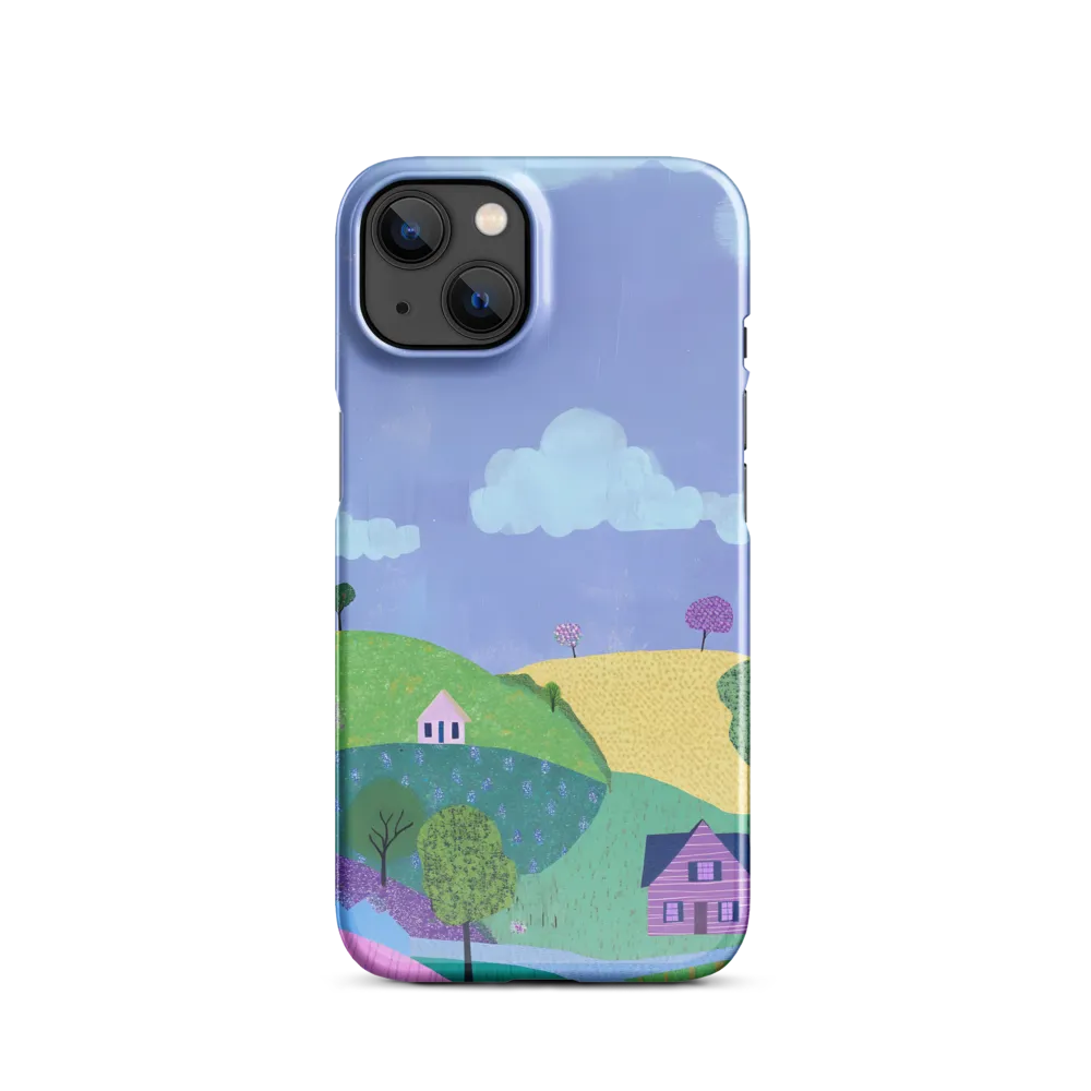 Whimsical Hills and Quaint Homes | Phone Case |  13 | Snap Case | Glossy
