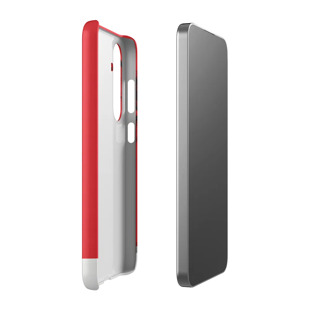 Contemplation in Red | Phone Case |  S24 Plus | Snap Case | Matte