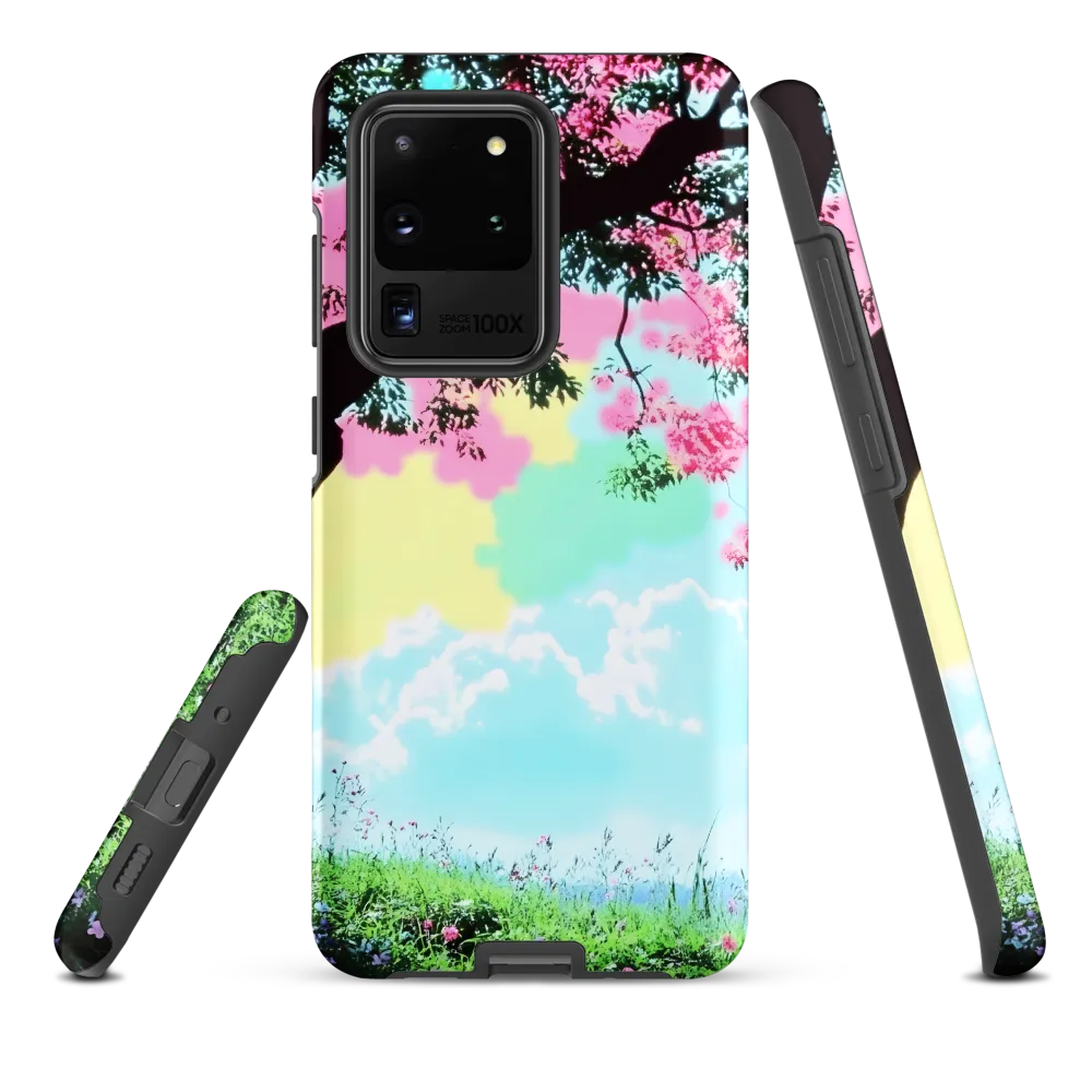 Pastel Dreams: A Surreal Tree Landscape