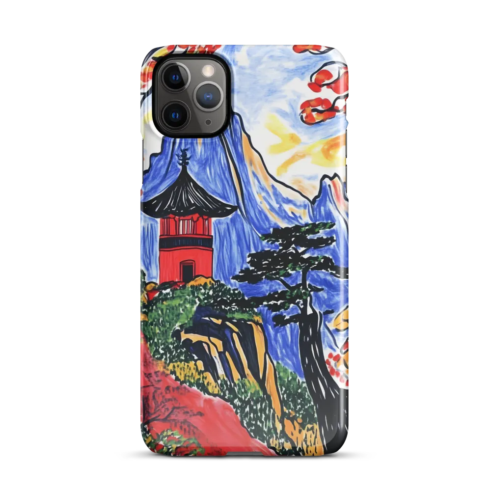 Tranquil Pagoda Among Autumn Peaks | Phone Case |  11 Pro Max | Snap Case | Glossy