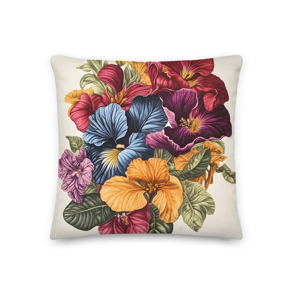 Floral Symphony in Color | Pillow | 18″×18″