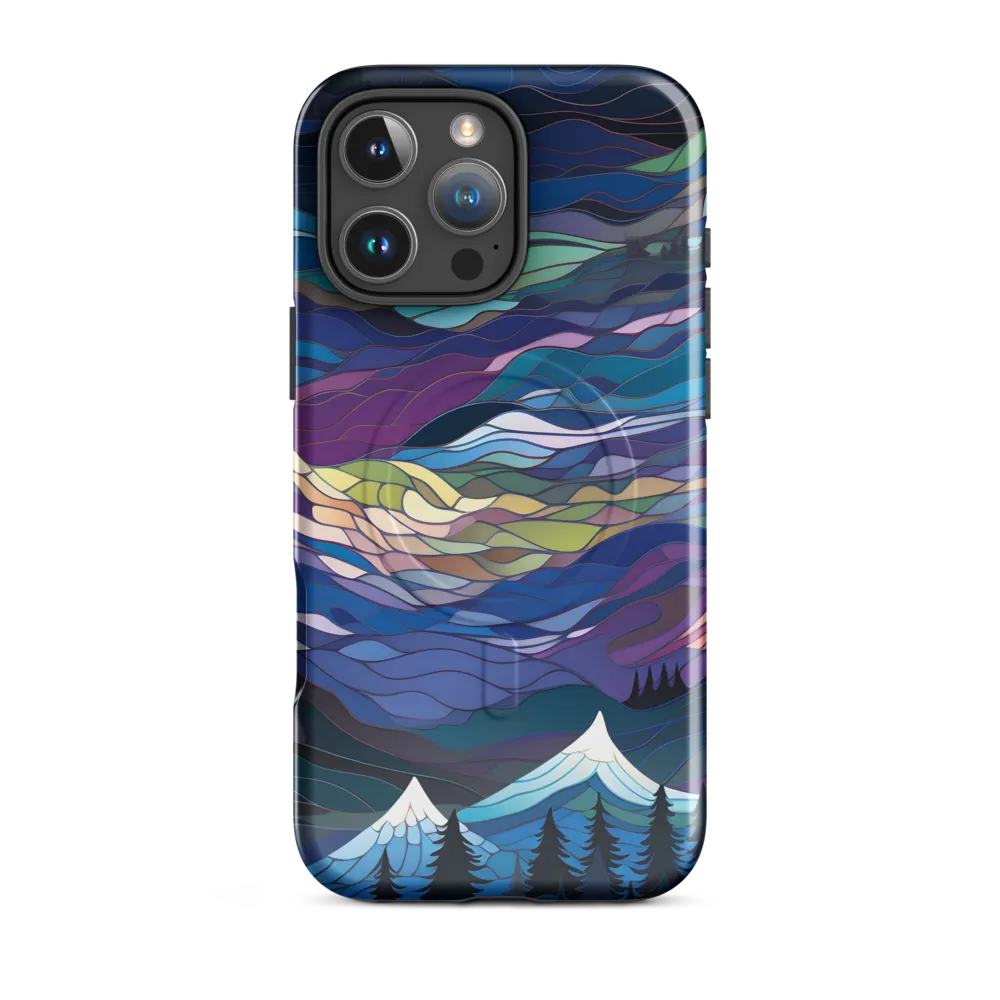 Twilight Peaks: An Abstract Mountain Landscape