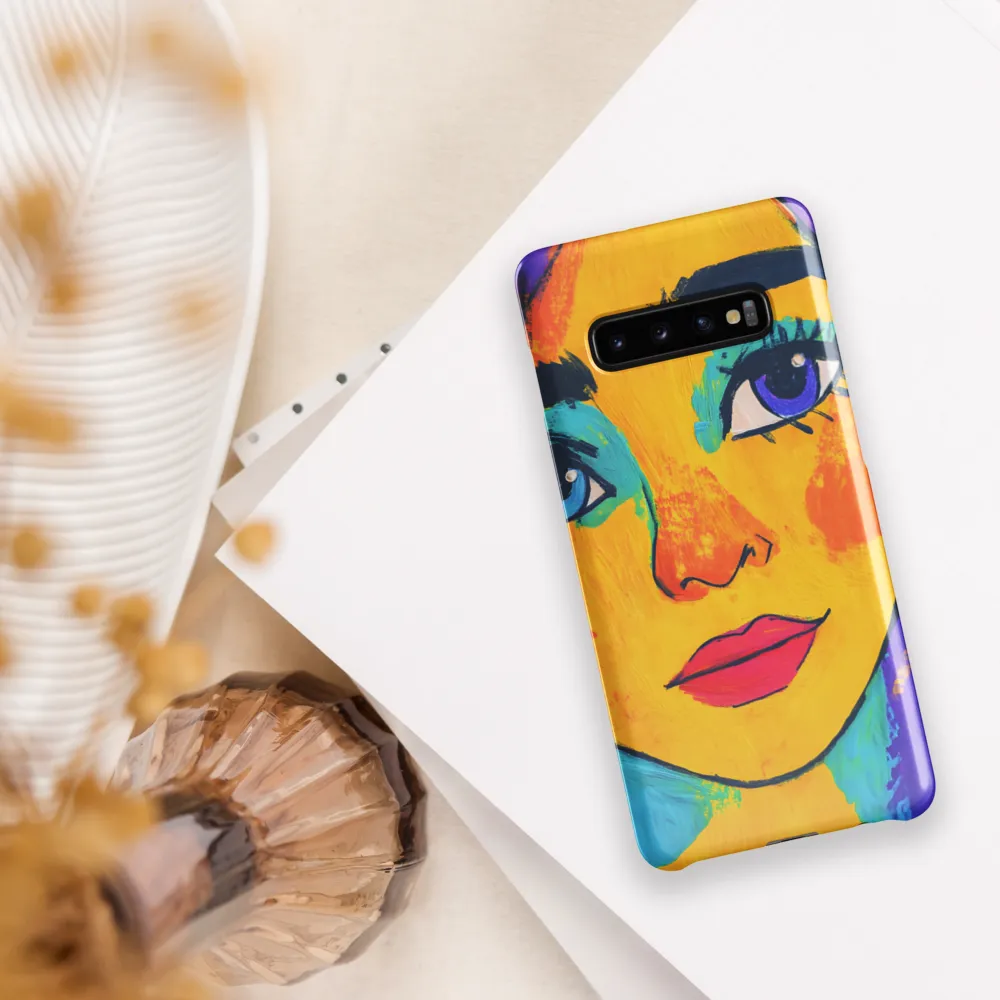 Vibrant Portrait: A Pop Art Exploration | Phone Case |  S10 Plus | Snap Case | Glossy