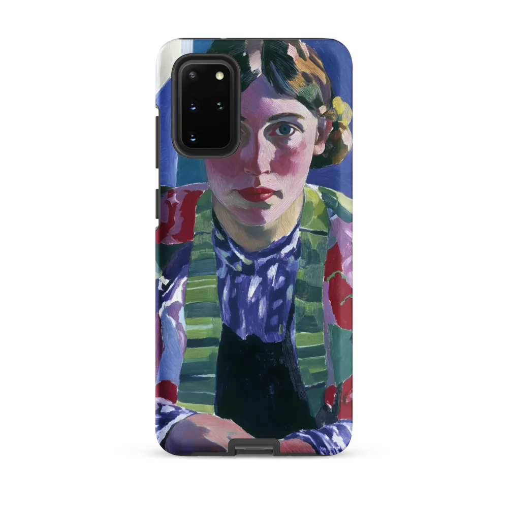 Vibrant Gaze: A Modernist Portrait