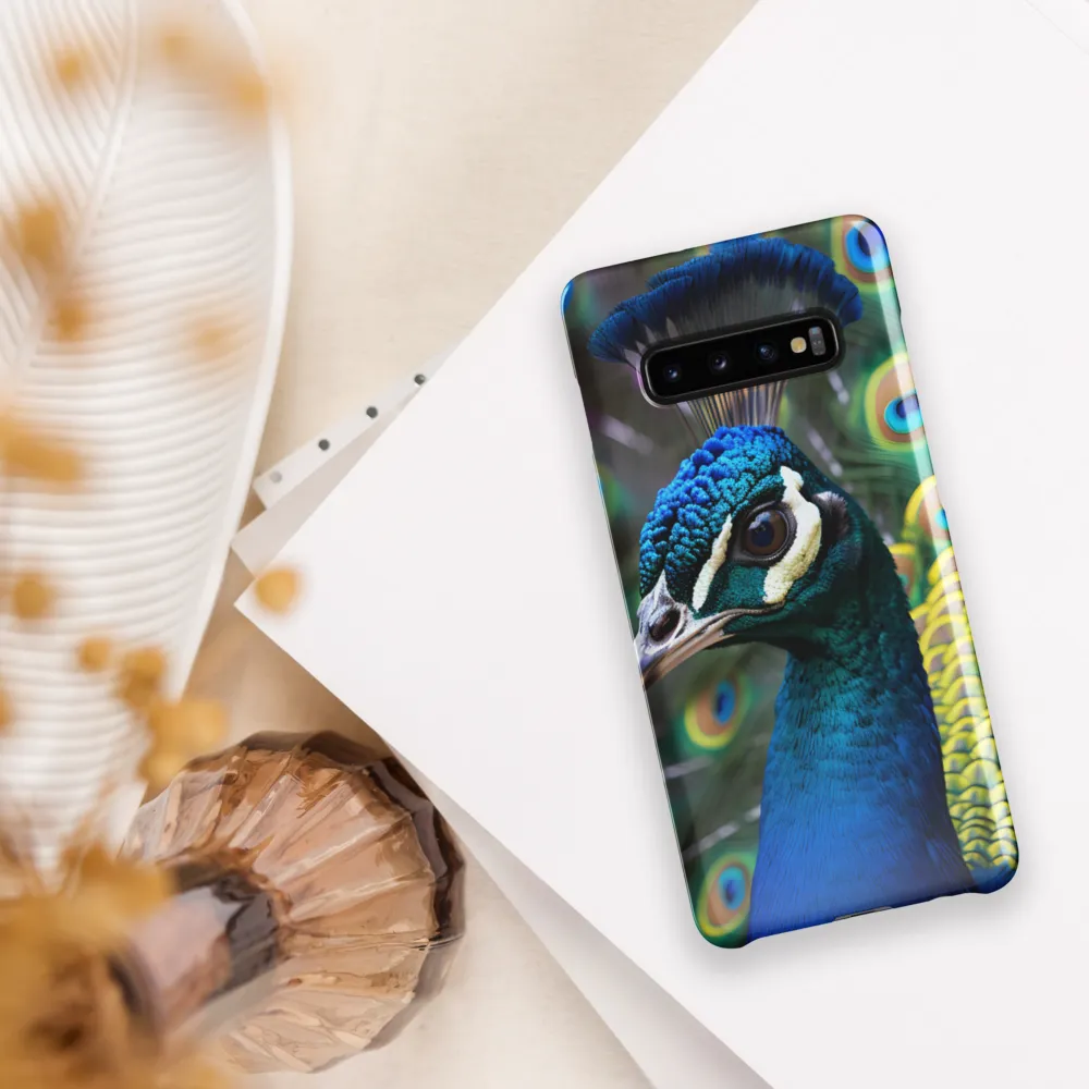 Regal Plumage: The Peacock's Splendor | Phone Case |  S10 Plus | Snap Case | Glossy