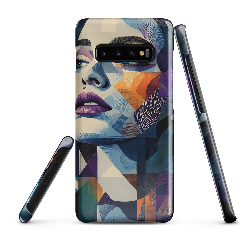 Fragmented Mystery: A Modern Portrait | Phone Case |  S10 Plus | Snap Case | Glossy