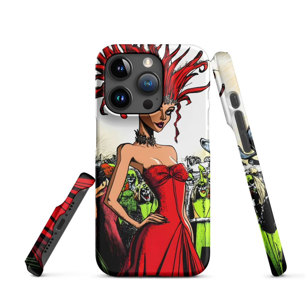 Fiery Elegance: A Fashion Statement | Phone Case |  15 Pro | Snap Case | Matte