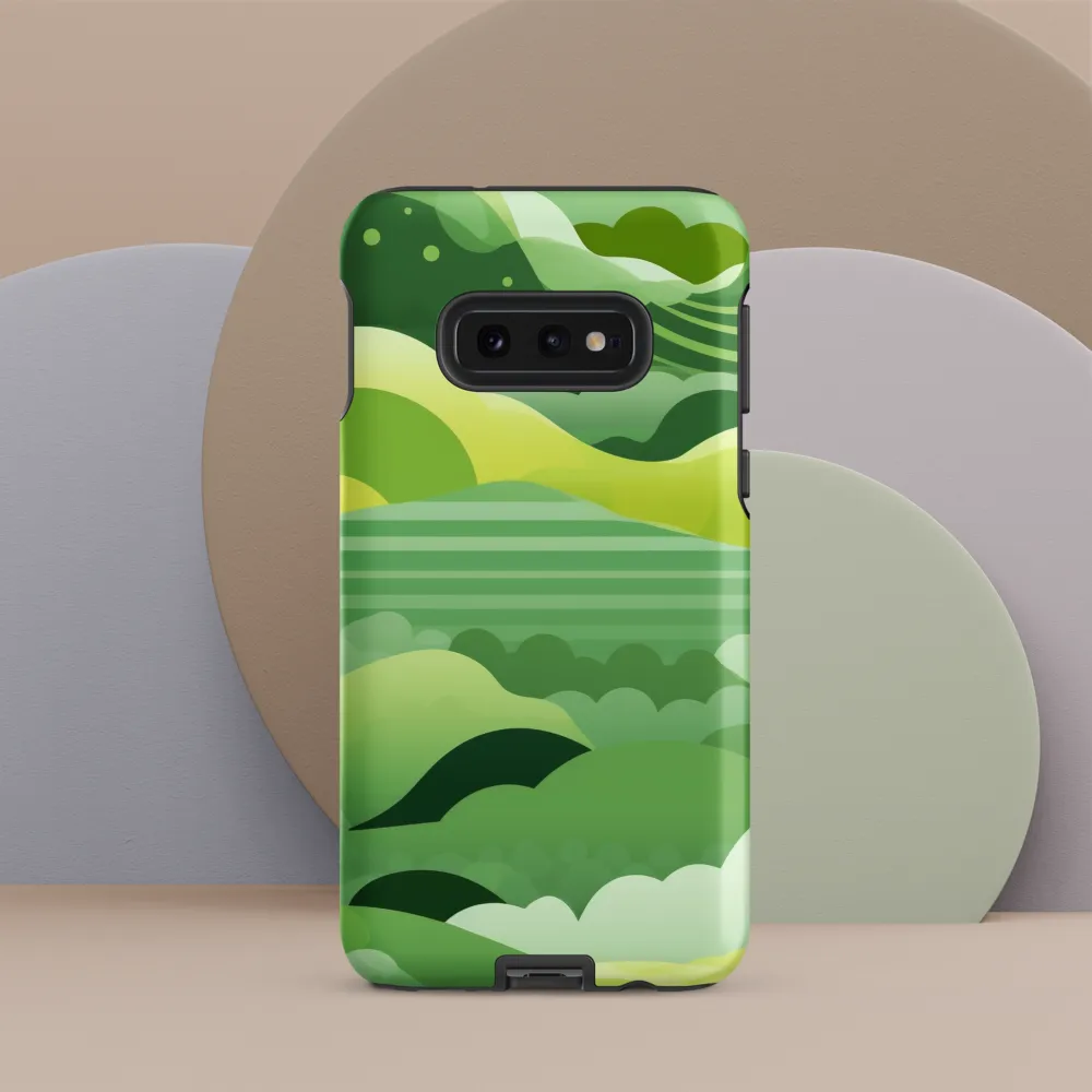 Tranquility in Green Waves