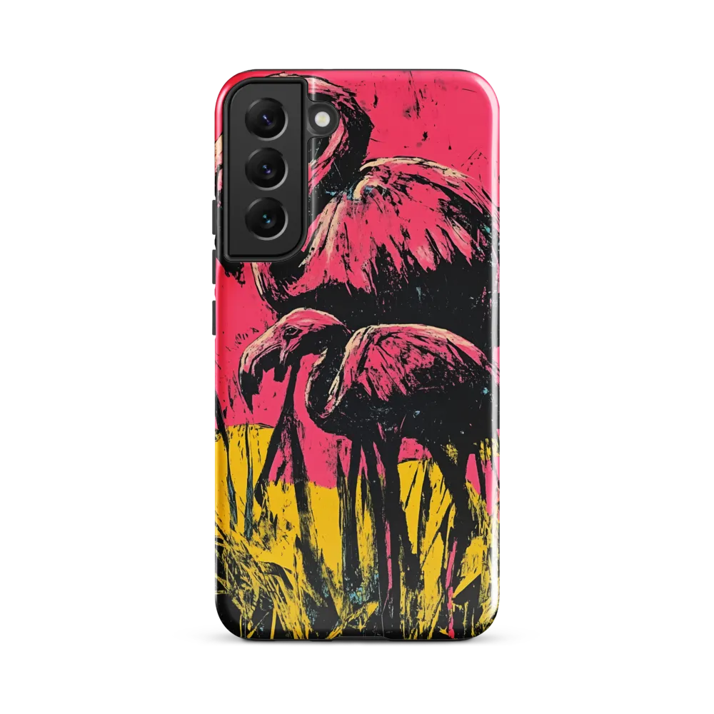 Flamingo Duet: A Pop Art Expression