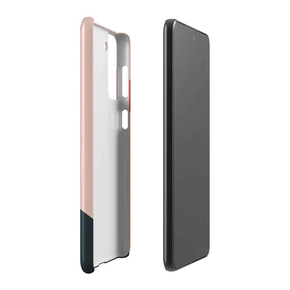 Contemplative Portrait in Minimalism | Phone Case |  S21 Plus | Snap Case | Matte