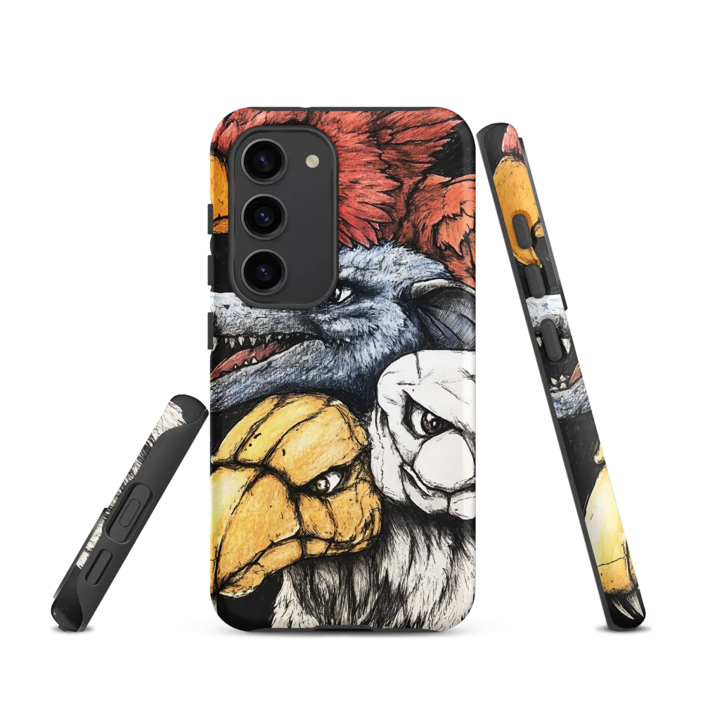 Mythical Beasts in Harmony | Phone Case |  S23 | Tough Case | Matte