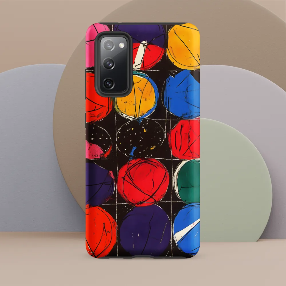Colorful Circles in Abstract Harmony | Phone Case |  S20 FE | Tough Case | Matte