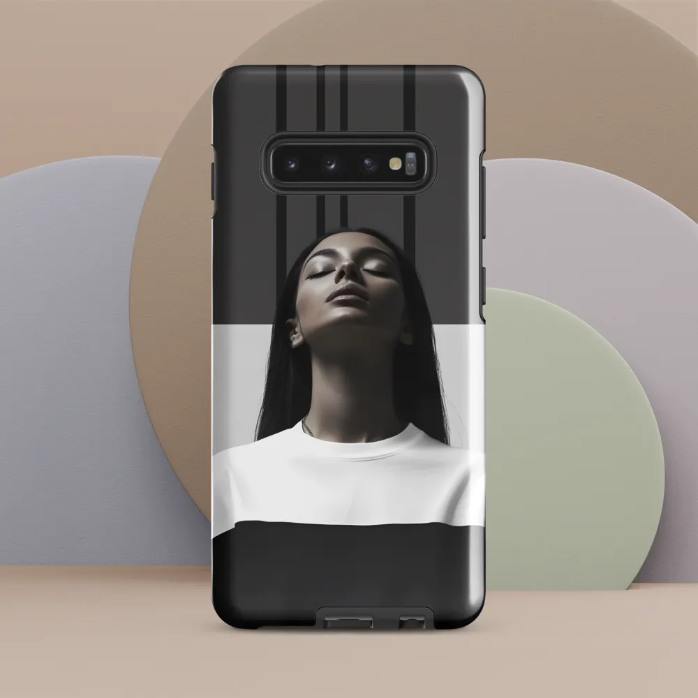 Serenity in Monochrome | Phone Case |  S10 Plus | Tough Case | Glossy