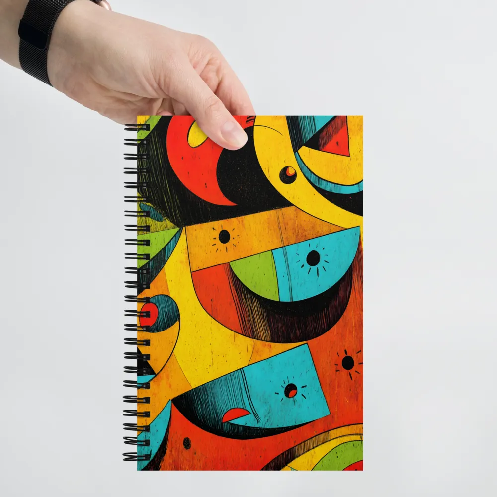 Rhythms of Color and Form | Spiral Notebook