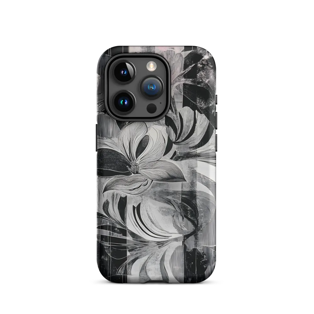 Floral Fusion in Monochrome