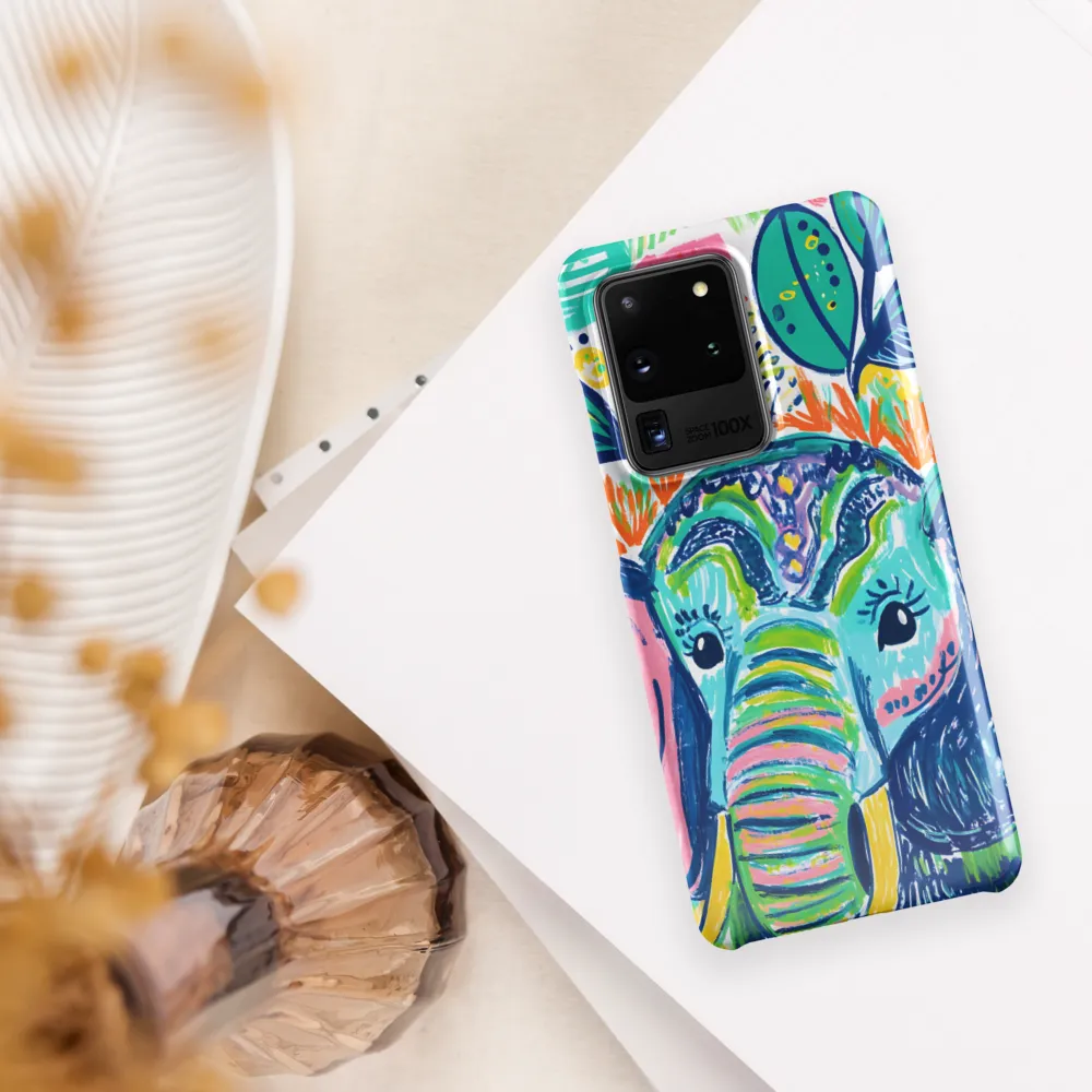 Whimsical Elephant Portrait | Phone Case |  S20 Ultra | Snap Case | Glossy