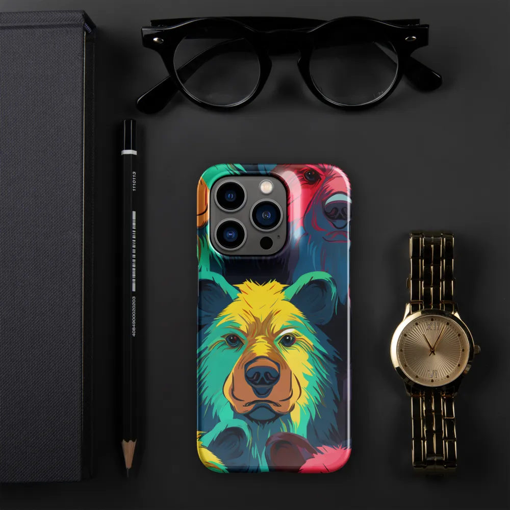 The Colorful Essence of Bears | Phone Case |  14 Pro | Snap Case | Glossy
