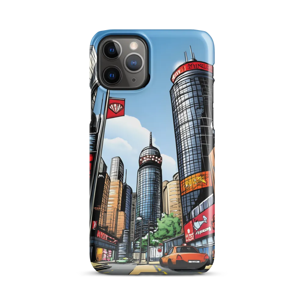 Urban Pulse: A Comic Cityscape | Phone Case |  11 Pro | Snap Case | Glossy
