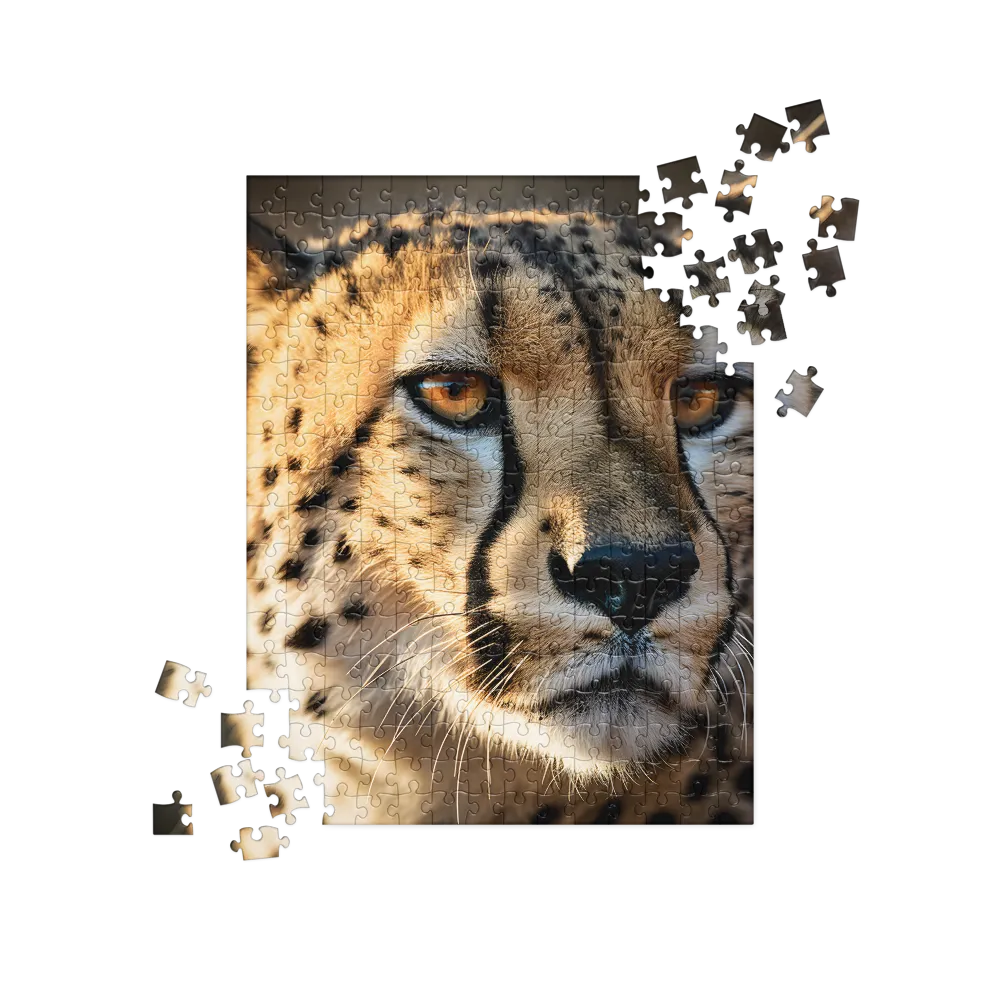 The Intense Gaze of the Cheetah | Jigsaw Puzzle | 252 pieces