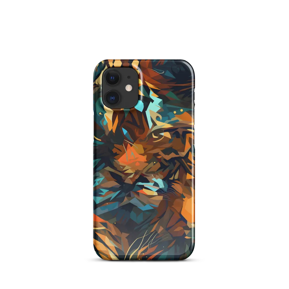 Wild Symphony: Abstract Tigers | Phone Case |  12 Mini | Snap Case | Glossy