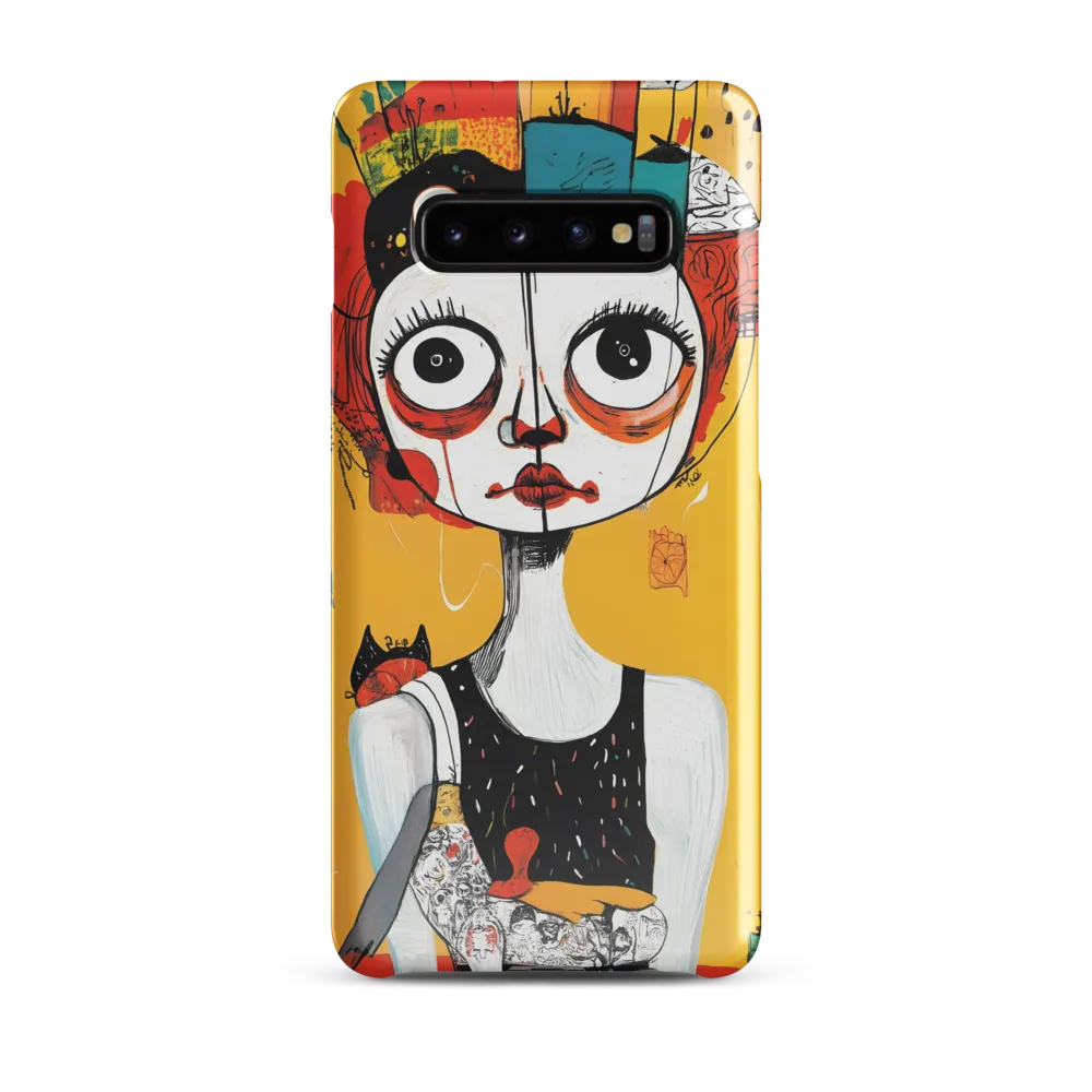 Whimsical Reflections: A Surreal Portrait | Phone Case |  S10 Plus | Snap Case | Glossy