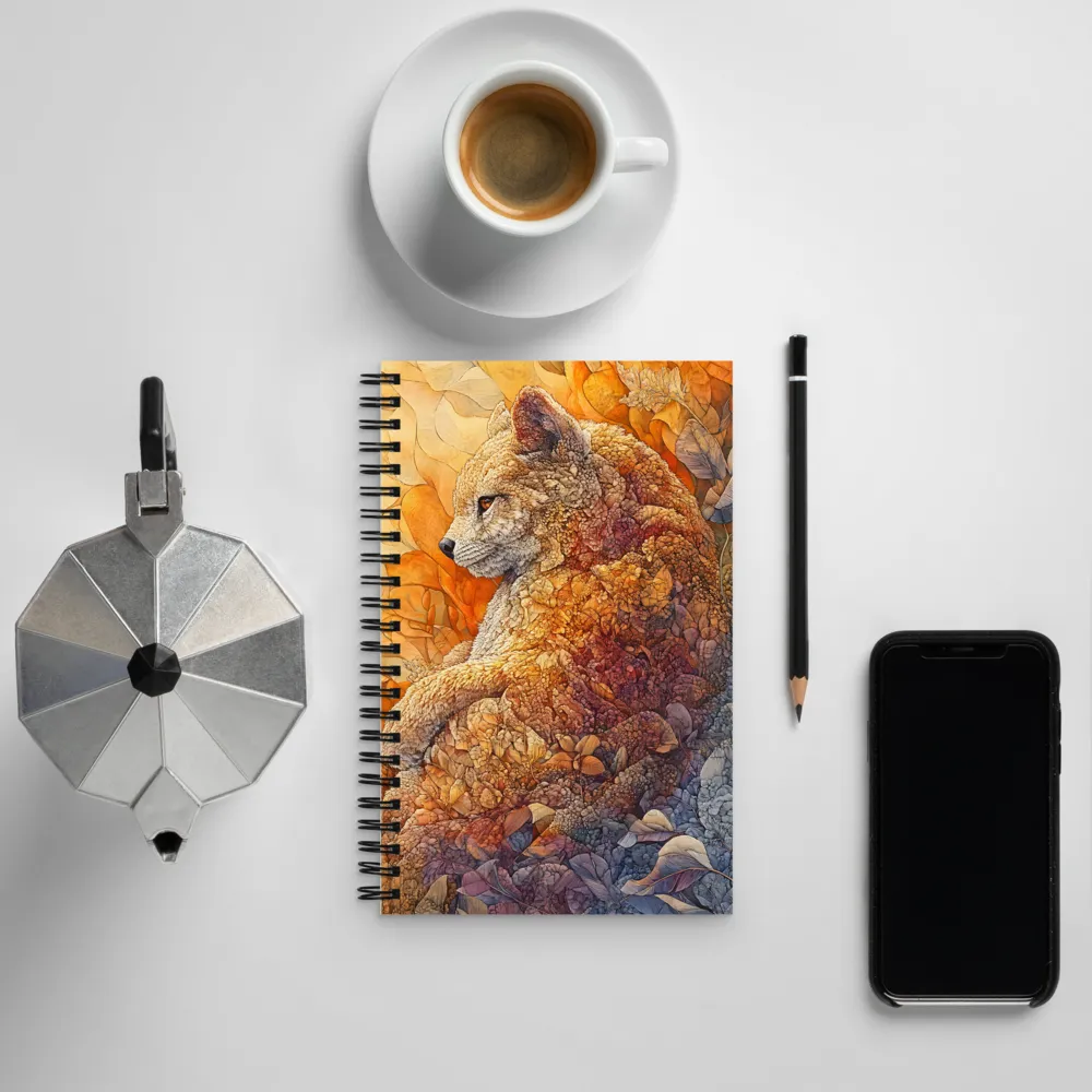 Whispers of the Forest: A Serene Fox | Spiral Notebook