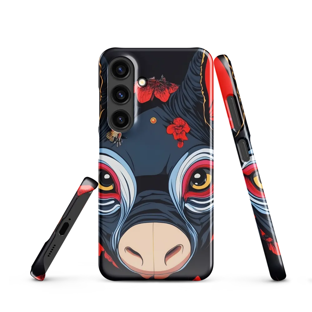 Mystical Bull with Floral Motifs
