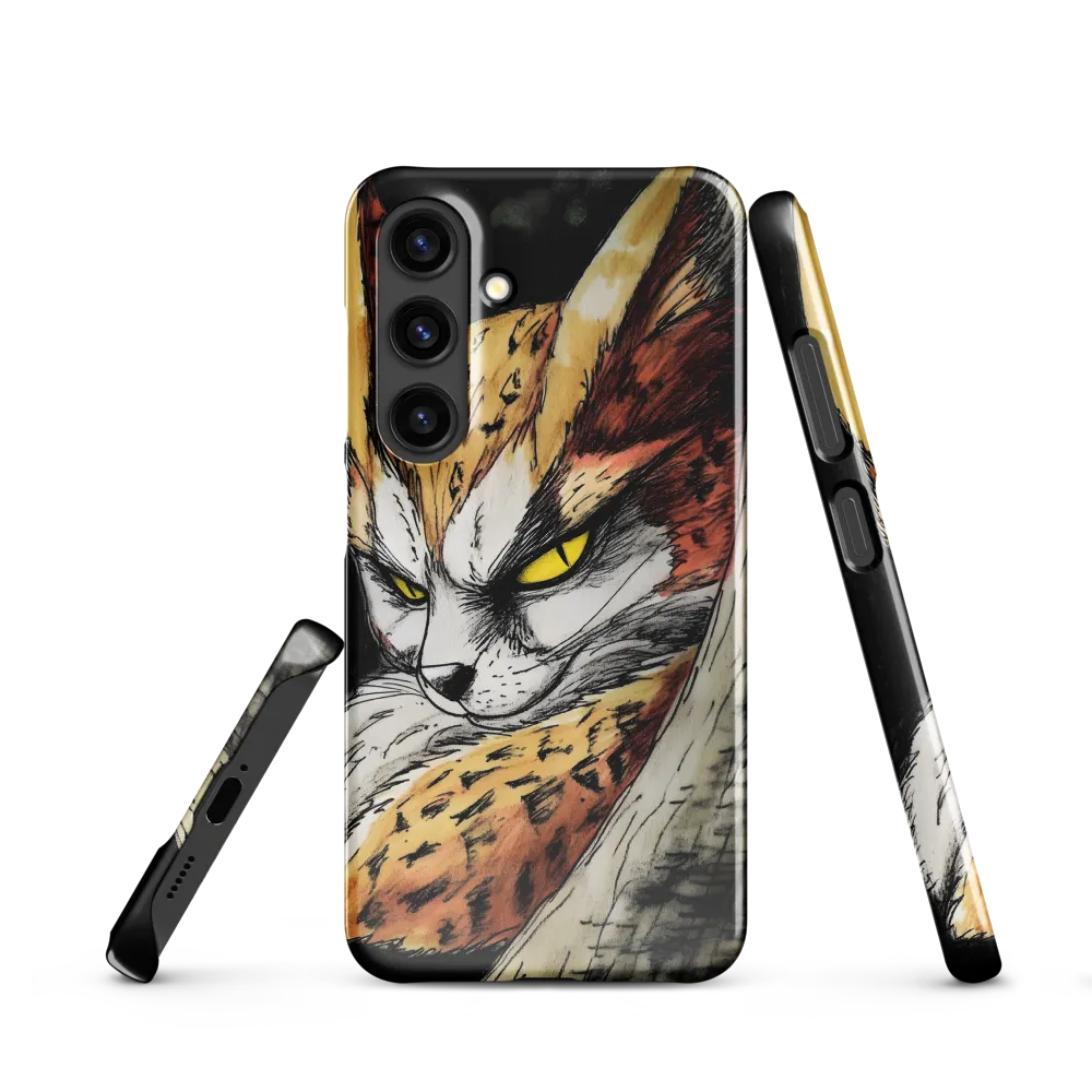 Fierce Gaze of the Wild Cat