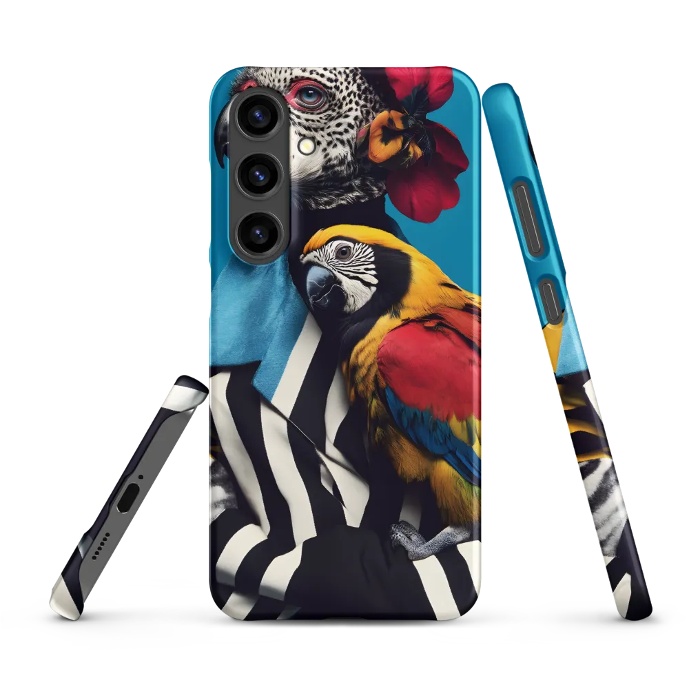 Vibrant Fusion of Flora and Fauna | Phone Case |  S24 Plus | Snap Case | Matte