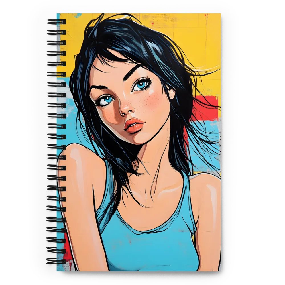 Vibrant Portrait of Modern Youth | Spiral Notebook