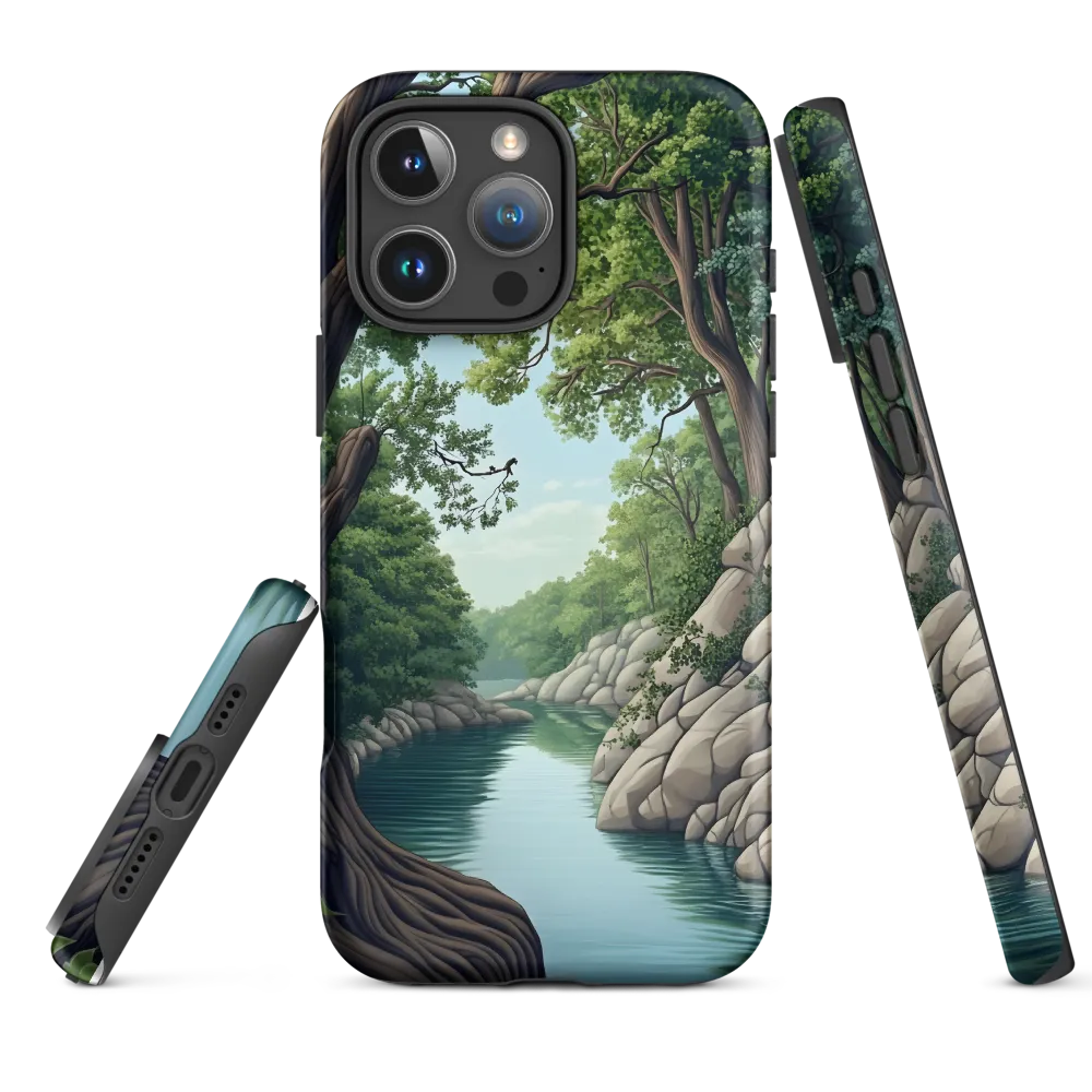 Tranquil Reflections: A Serene River Landscape