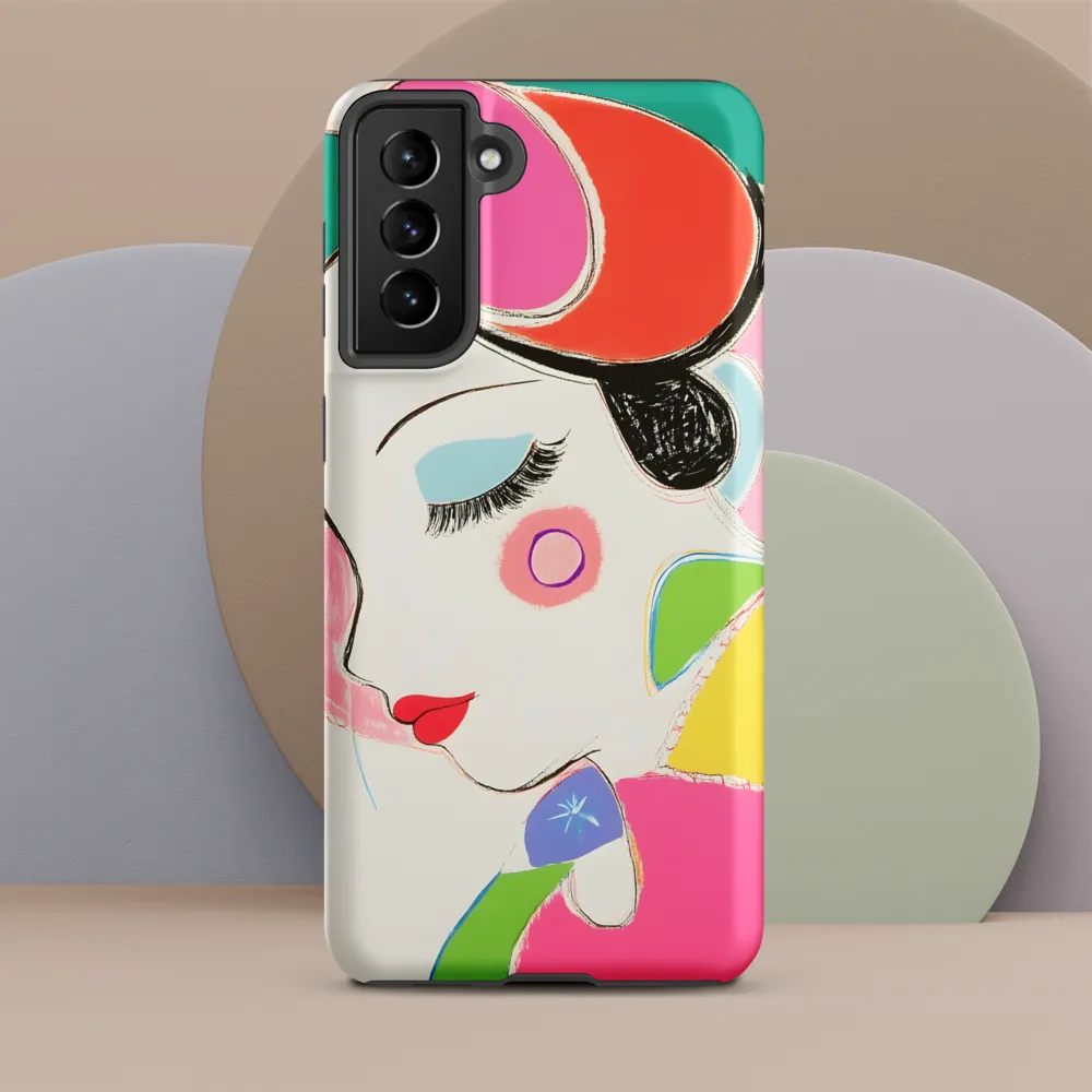 Whimsical Portrait in Colorful Abstraction