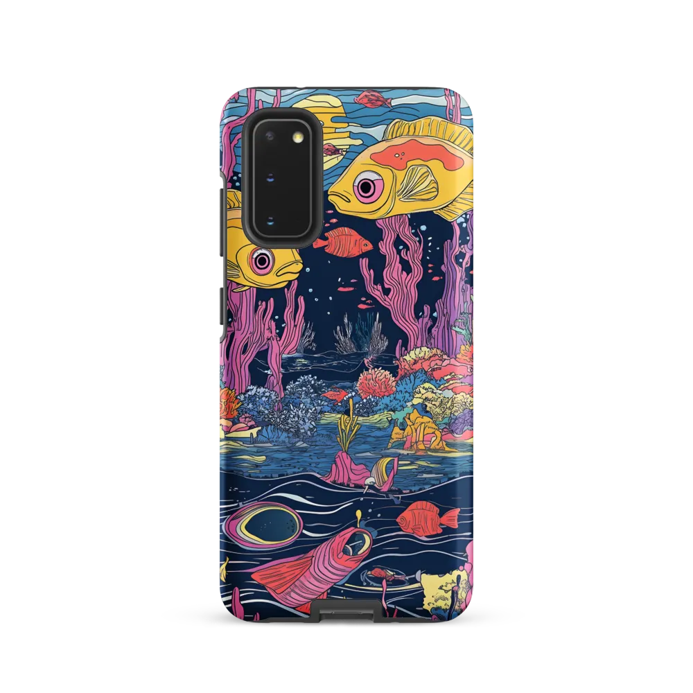 Underwater Dreamscape: A Playful Encounter | Phone Case |  S20 | Tough Case | Matte